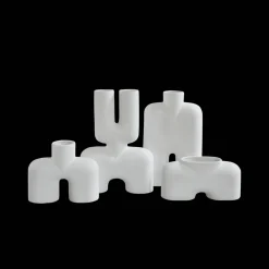 101 Copenhagen Cobra Double Vase Mellem Bone White