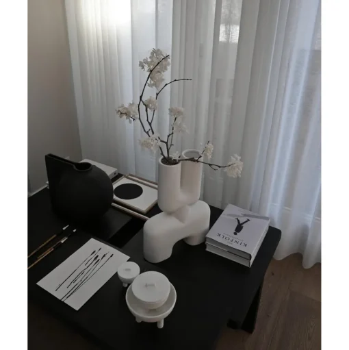 101 Copenhagen Cobra Double Vase Mellem Bone White