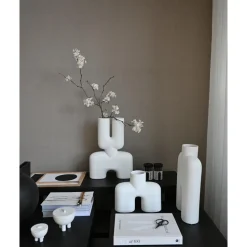 101 Copenhagen Cobra Double Vase Mellem Bone White