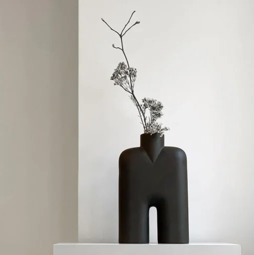 101 Copenhagen Cobra Vase Høj Medium Coffee
