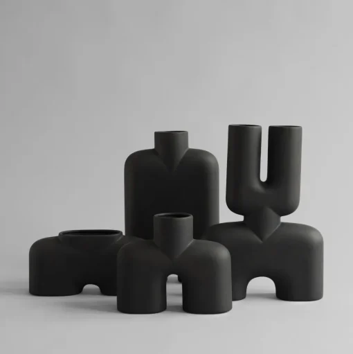 101 Copenhagen Cobra Vase Høj Medium Coffee