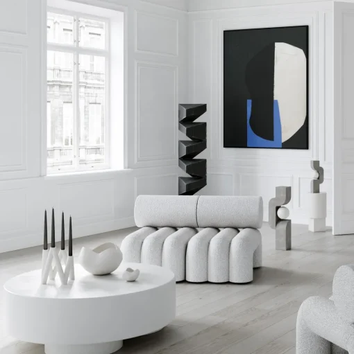 101 Copenhagen Curve Skål Stor Bone White