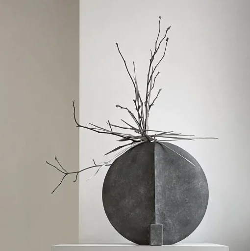 101 Copenhagen Guggenheim Vase Stor Mørkgrå