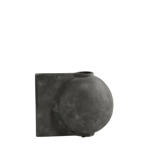 101 Copenhagen Offset Vase Mini Mørkgrå