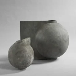101 Copenhagen Offset Vase Mini Mørkgrå