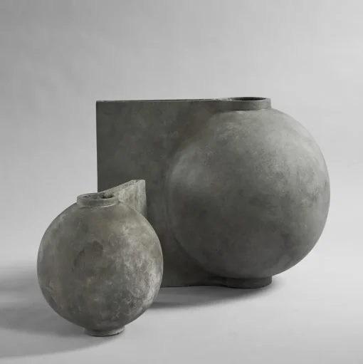 101 Copenhagen Offset Vase Mini Mørkgrå