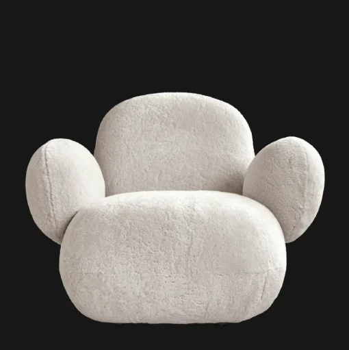 101 Copenhagen Toe Lánestol Med Armlán Sandshell/Sheepskin