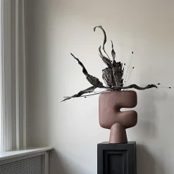 101 Copenhagen Tribal Vase Stor Terracotta