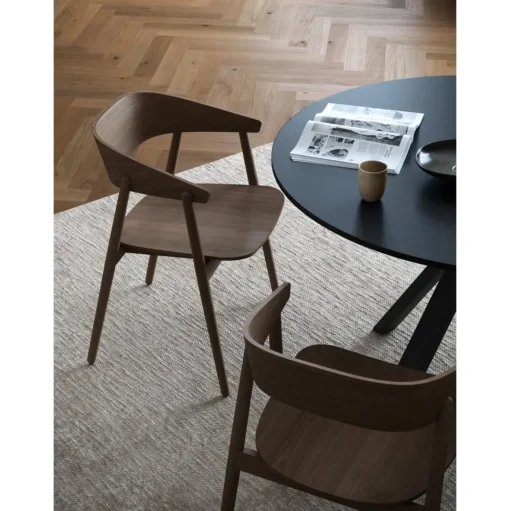 Andersen Furniture AC2 Spisebordsstol m. Armlán Sort