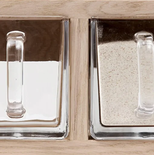 Andersen Furniture A-Organizer 1 Hylde Hvidmatlakeret Eg/Glas
