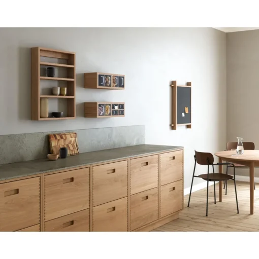 Andersen Furniture A-Organizer 1 Hylde Hvidmatlakeret Eg/Glas