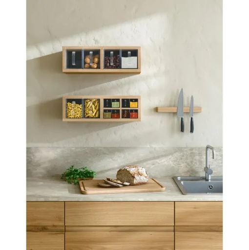 Andersen Furniture A-Organizer 1 Hylde Hvidmatlakeret Eg/Glas