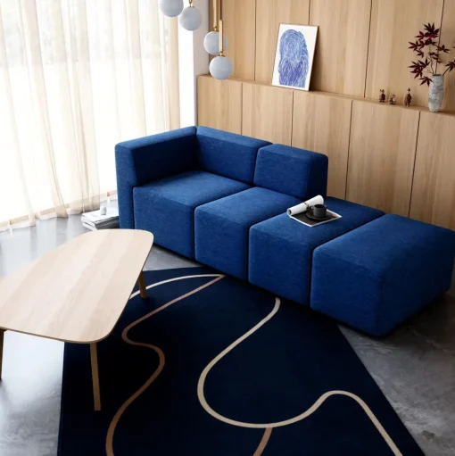 Andersen Furniture Flow Gulvtáppe 165 cm Blå