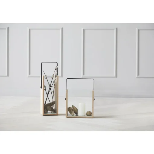 Andersen Furniture Lanterne Firkantet Høj Glas/Metal