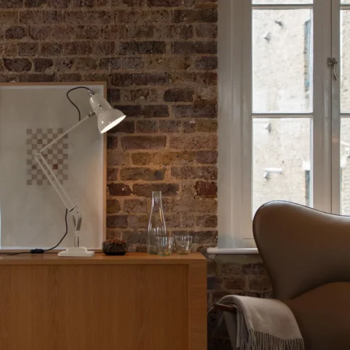 Anglepoise Original 1227 Bordlampe Linen White