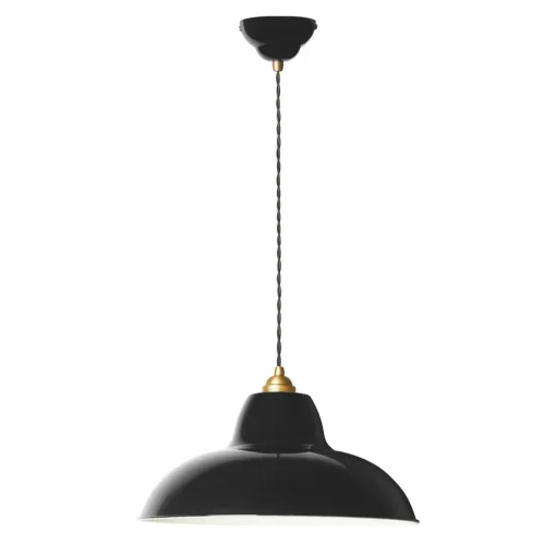 Anglepoise Original 1227 Messing Midi Wide Pendel Jet Black