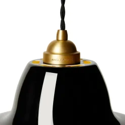 Anglepoise Original 1227 Messing Midi Wide Pendel Jet Black