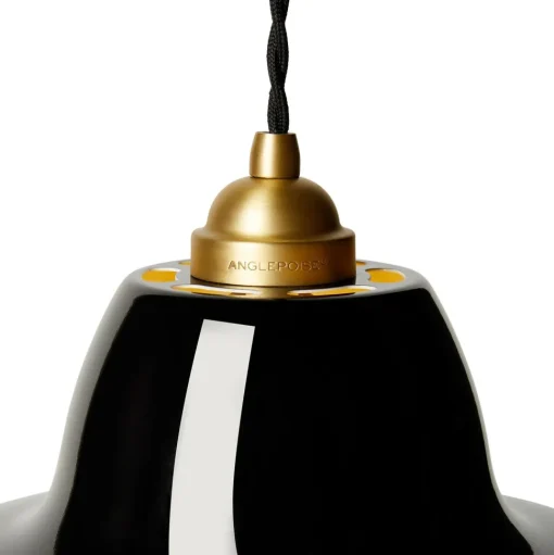 Anglepoise Original 1227 Messing Midi Wide Pendel Jet Black