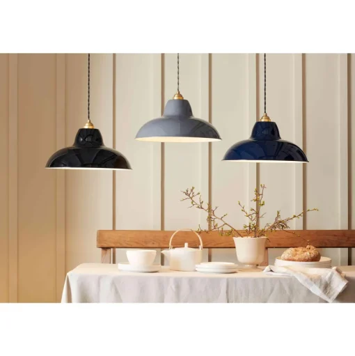 Anglepoise Original 1227 Messing Midi Wide Pendel Jet Black