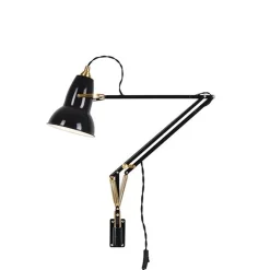 Anglepoise Original 1227 Messing Lampe med Vágbeslag Jet Black