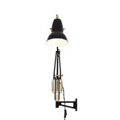 Anglepoise Original 1227 Messing Lampe med Vágbeslag Jet Black