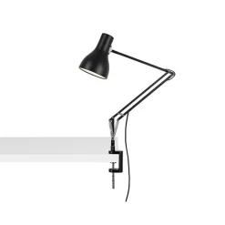 Anglepoise Type 75 Lampe med Klemme Jet Black