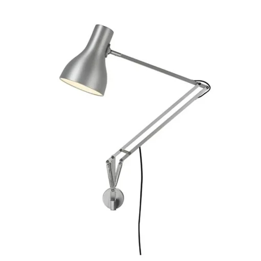 Anglepoise Type 75 Lampe med Vágbeslag Silver Lustre