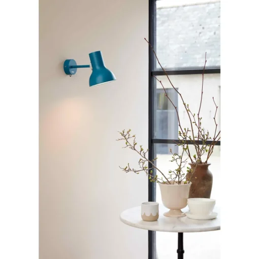 Anglepoise Type 75 Mini Váglampe Med Kabel Jet Black
