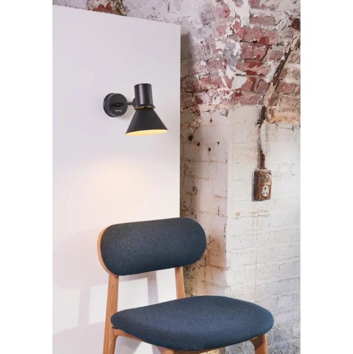 Anglepoise Type 80 W1 Váglampe Med Kabel Mat Sort
