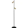 Antidark Decor Double F2 Gulvlampe Sort/Messing