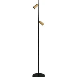 Antidark Decor Double F2 Gulvlampe Sort/Messing
