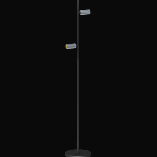 Antidark Decor Double F2 Gulvlampe Sort/Aluminium