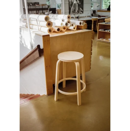 Artek 64 Barstol H65 Eg/Sort