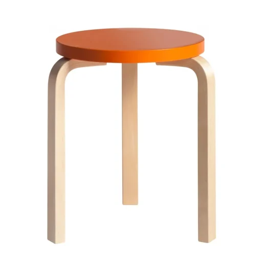 artek 60 Skammel Birk/Orange