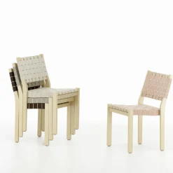 artek 611 Spisebordsstol Birk/Hvid