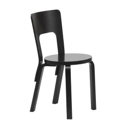 artek 66 Spisebordsstol Sort
