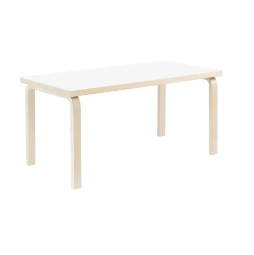 artek Aalto 80A Bord Rektangulárt Birk/Hvid Laminat