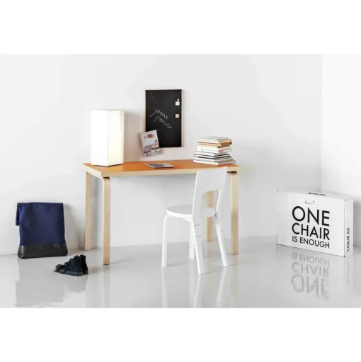 artek Aalto 80A Bord Rektangulárt Birk/Hvid Laminat