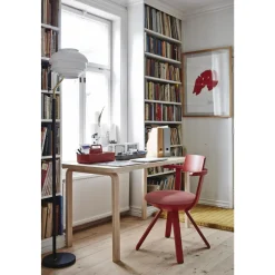 artek Aalto 80A Bord Rektangulárt Birk/Hvid Laminat