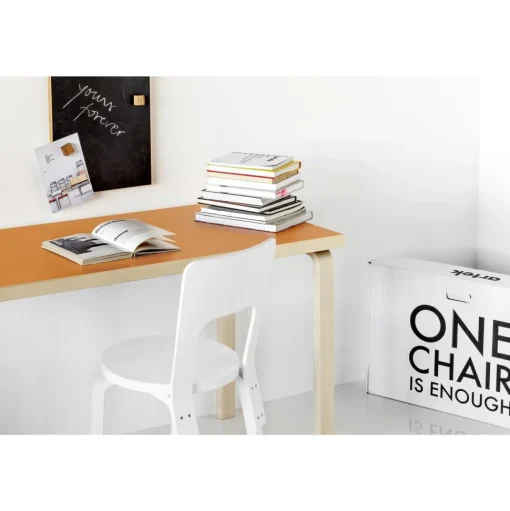 artek Aalto 80A Bord Rektangulárt Birk/Hvid Laminat
