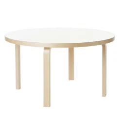 artek Aalto 90A Rundt Bord 60cm Birk/Hvid Laminat