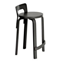 artek K65 Barstol Sort