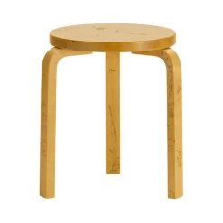 Artek Stool 60 Anniversary Edition Artek + Moomin Birk/Honning
