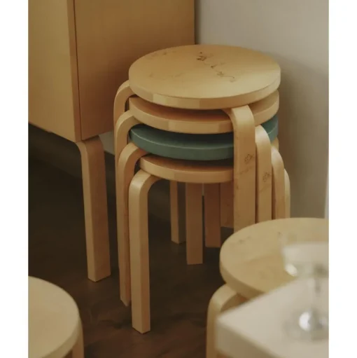 Artek Stool 60 Anniversary Edition Artek + Moomin Birk/Honning