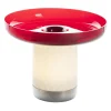 Artemide Bontá Transportabel Lampe Rød Med Glasfad