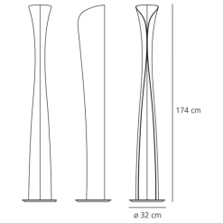 Artemide CADMO LED Gulvlampe 2700K Hvid