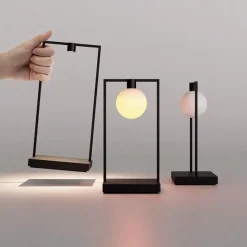 Artemide CURIOSITY 36 Bordlampe Med Kugle Sort/Brun