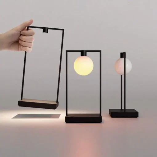 Artemide CURIOSITY 36 Bordlampe Med Kugle Sort/Brun