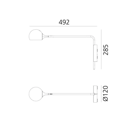 Artemide IXA Váglampe Blå