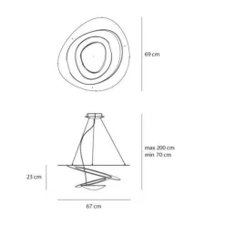 Artemide Pirce Mini Pendel Hvid